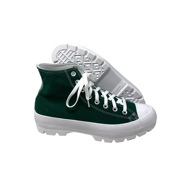 Converse Ctas Lugged Shoes Casual Canvas Green White Women Custom 571211C-WTGRWT - Picture 8 of 11